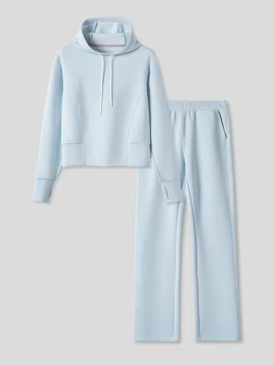 Fioboc Modal Blend Hoodie And Drawstring Flare Trousers Set