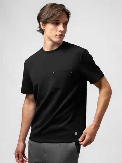 Fioboc Modal Blend Pocket Tee With Rivet In Black