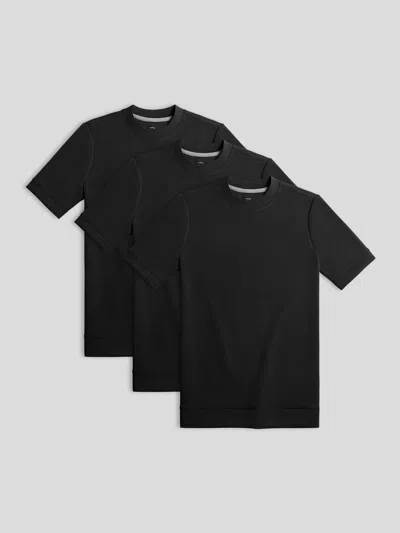 Fioboc Modal Blend Short Sleeve Tee 3-pack In Black