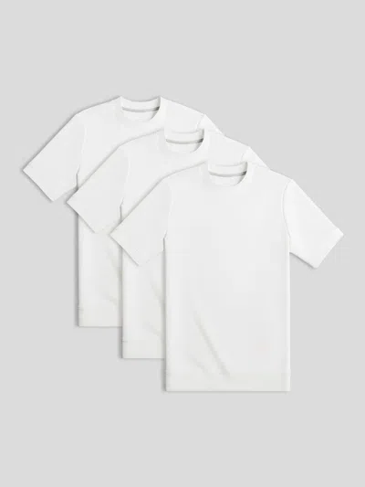 Fioboc Modal Blend Short Sleeve Tee 3-pack In White
