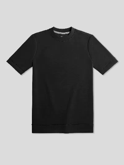 Fioboc Modal Blend Short Sleeve Tee: Classic Fit In Black