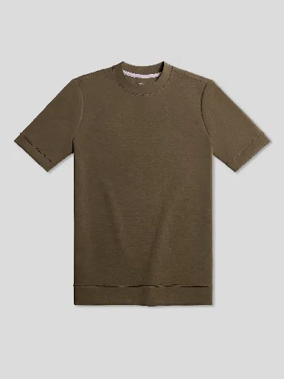 Fioboc Modal Blend Short Sleeve Tee: Classic Fit In Brown