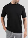 Fioboc Modal Blend Short Sleeve Tee:slim Fit In Black
