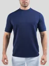 Fioboc Modal Blend Short Sleeve Tee:slim Fit In Blue