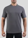 Fioboc Modal Blend Short Sleeve Tee:slim Fit In Gray