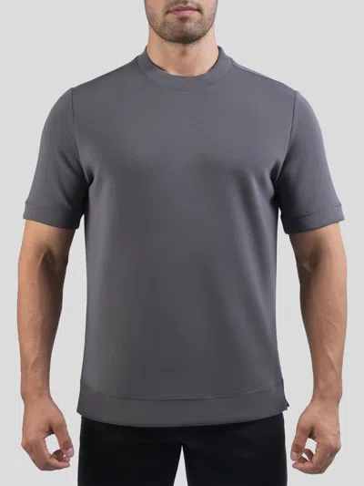 Fioboc Modal Blend Short Sleeve Tee:slim Fit In Gray