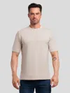 Fioboc Modal Blend Short Sleeve Tee:slim Fit In Pink