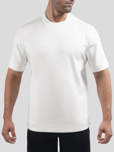 Fioboc Modal Blend Short Sleeve Tee:slim Fit In White