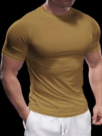 Fioboc Performancepro Active Crew Neck Tee In Brown