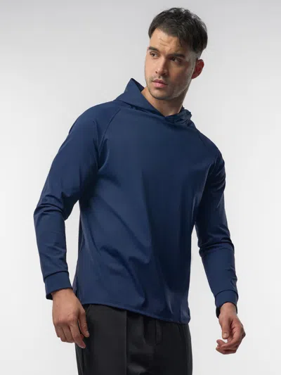 Fioboc Smoothblend Split Hem Hoodie In Blue
