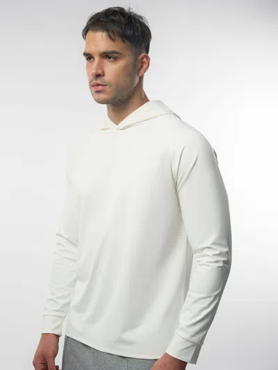 Fioboc Smoothblend Split Hem Hoodie In White