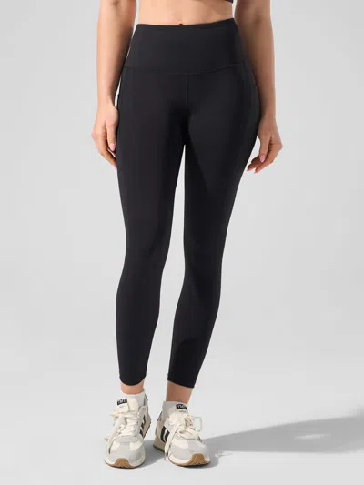 Fioboc Smoothblend Tummy Control Shaping High-waisted Leggings With Pockets In Black