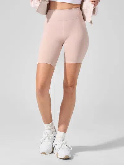 Fioboc Smoothblend Tummy Control Shaping High-waisted Short Leggings With Zip Pocket In Pink