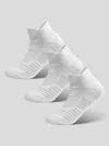 Fioboc Solid Color Cotton Low Socks 3-pack In White