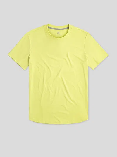 Fioboc Staycool 2.0 Classic Fit Curve-hem Tee In Yellow