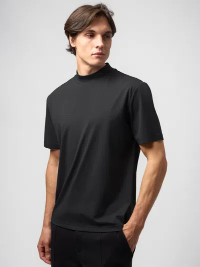 Fioboc Staycool 2.0 Mock Neck Tee In Black