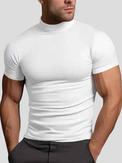 Fioboc Staycool 2.0 Mock Neck Tee In White