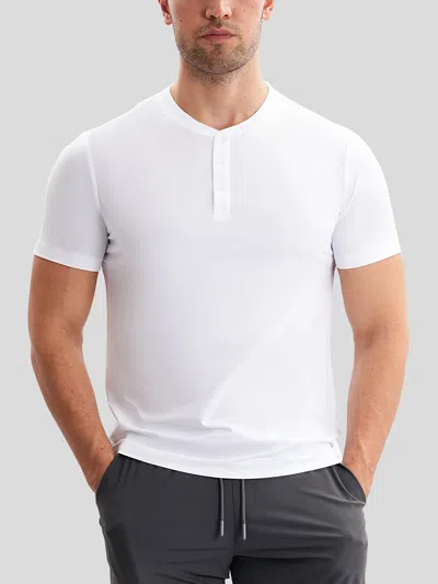 Fioboc Staycool 2.0 Slim Fit Henley Shirt In White