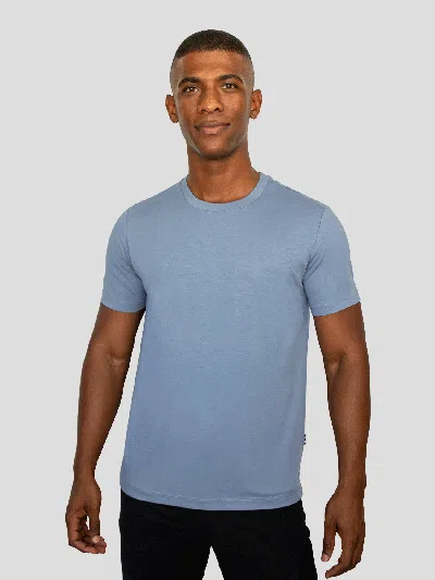 Fioboc Staycool 2.0 Slim Fit Split-hem Tee In Blue