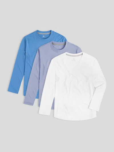 Fioboc Staysmooth Long Sleeve Tee New Multicolor 3-pack: Classic Fit
