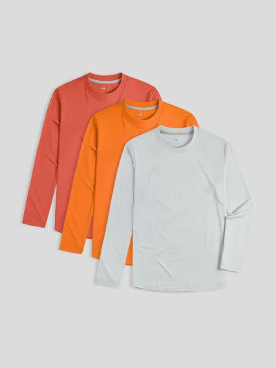 Fioboc Staysmooth Long Sleeve Tee New Multicolor 3-pack: Classic Fit