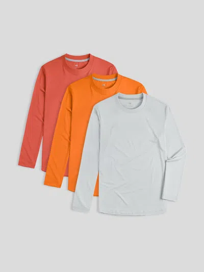 Fioboc Staysmooth Long Sleeve Tee New Multicolor 3-pack: Slim Fit
