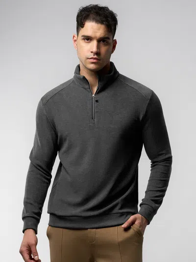 Fioboc Thermo Fleece Half Zip Sweatshirt In Gray