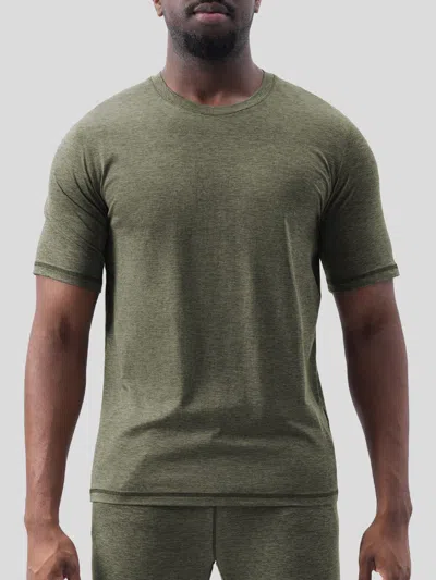 Fioboc Velou Crew Neck Tee In Green