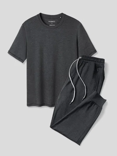 Fioboc Velou Second Skin Sleep Loungewear Set In Gray