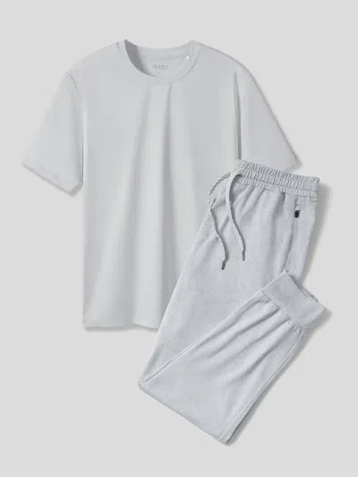 Fioboc Velou Second Skin Sleep Loungewear Set In Gray