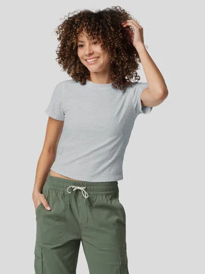 Fioboc Velou Short Sleeve Tee In Gray