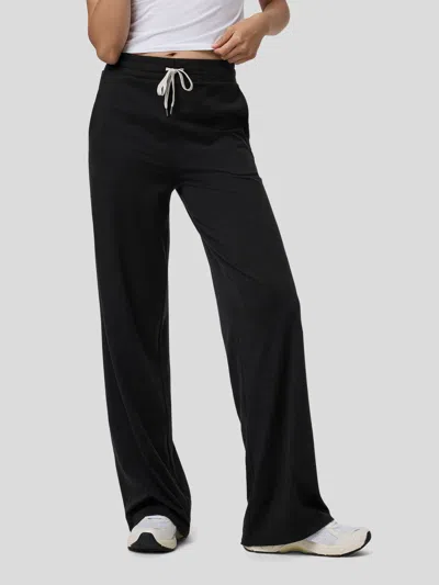 Fioboc Velou Wide Leg Pant In Black