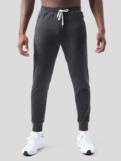 Fioboc Velou Zipper Pocket Jogger In Gray