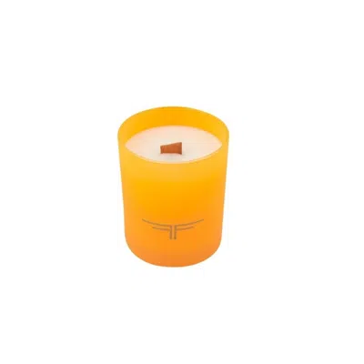 Fiolas Yellow / Orange Pumpkin Spice Candle In Yellow/orange