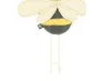 Fiona Walker England Bee Hook In Black/yellow