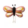 Fiona Walker England Butterfly Hook In Pink