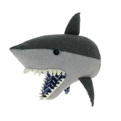 Fiona Walker England Shark Head, Semi In Grey