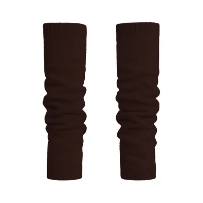 Fiora Muse Women's Cashmere Arm Warmers - Brown