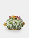 Fioravola Tulips Hand-painted Ceramic Tureen With Platter In Multi