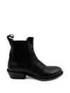 Fiorentini + Baker Elasticated Leather Boots In Black