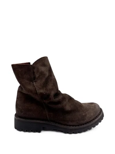 Fiorentini + Baker Elf Suede Chunky-sole Boots In Brown