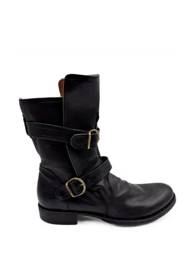 Fiorentini + Baker Eternity 713 Leather Boots In Black