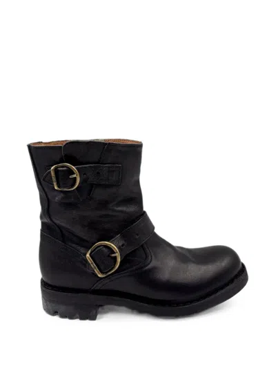 Fiorentini + Baker Jed Buckle-fastening Leather Boots In Multi