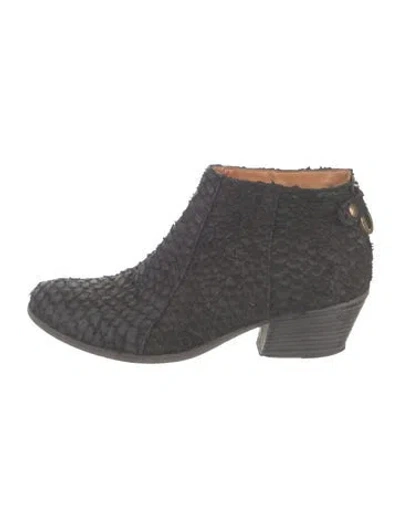 Pre-owned Fiorentini + Baker Leather Animal Print Boots In Grey