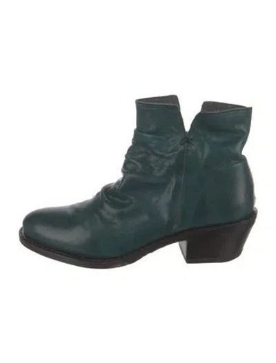 Pre-owned Fiorentini + Baker Leather Boots In Green