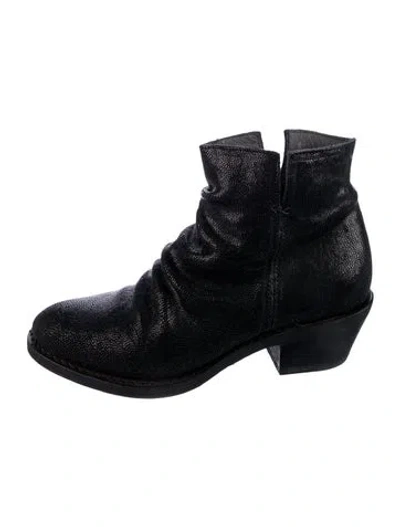 Pre-owned Fiorentini + Baker Leather Combat Boots In Black