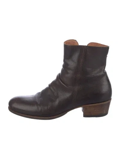 Pre-owned Fiorentini + Baker Leather Lace-up Boots In Brown