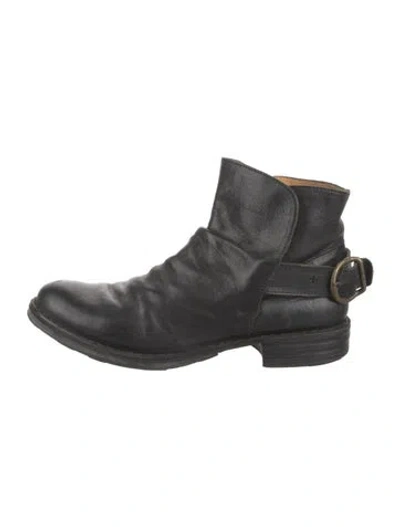 Pre-owned Fiorentini + Baker Leather Moto Boots In Black