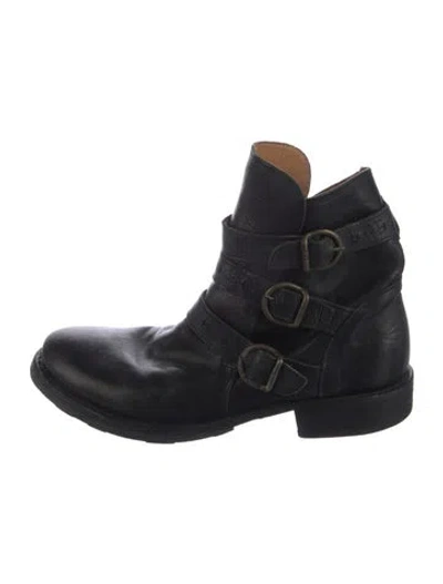 Pre-owned Fiorentini + Baker Leather Moto Boots In Black