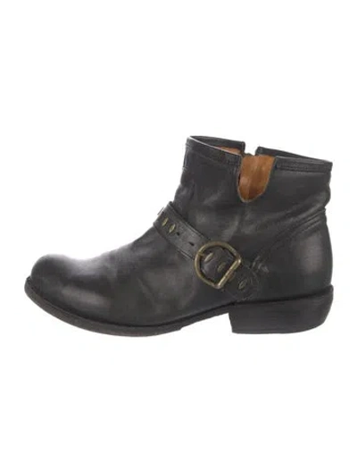 Pre-owned Fiorentini + Baker Leather Moto Boots In Black